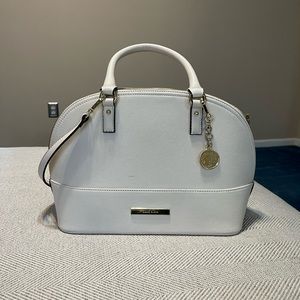 Anne Klein Cream Leather Purse. In Excellent Condition